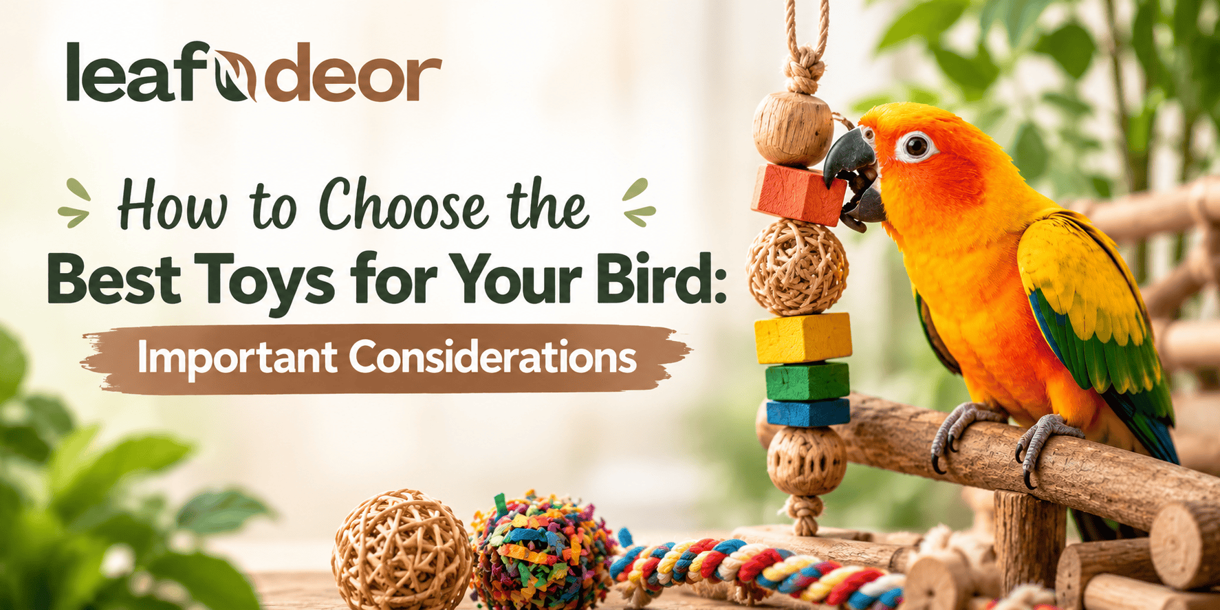 How to Choose the Best Toys for Your Bird: Important Considerations