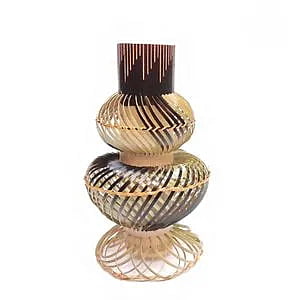 Bamboo Olpe Flower Vase