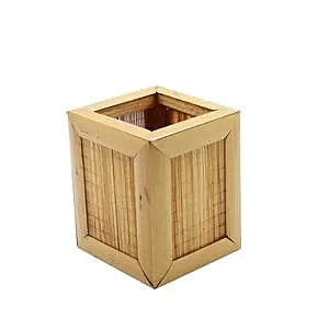 Bamboo Pen Stand-Rectangular