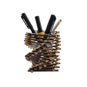 Bamboo Pen Stand