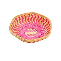 Bamboo Tokri Basket Hexagonal Bamboo Tokri Basket Hexagonal