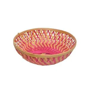 Bamboo Tokri Basket Round Bamboo Tokri Basket Round